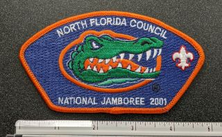 Florida Gator Uf 2001 National Boy Scout Jamboree North Florida Council Patch