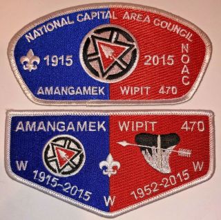 Amangamek Wipit Lodge 470 Ncac Centennial 2 Piece Csp/oa Flap Set Noac 2015