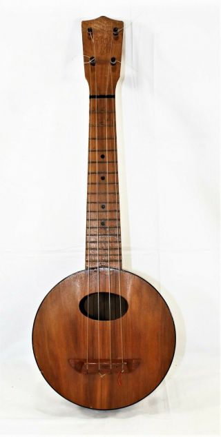 Vintage Ukulele Camp Uke 4 String Guitar Circa 1925 Instrument Old