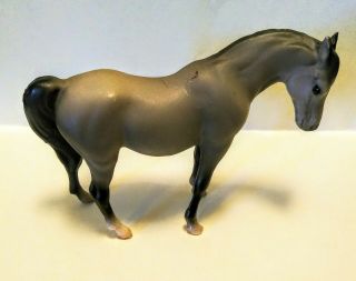 1975 Breyer Horse Stablemate Dark Matte Steel Grey Arabian Mare G1 5950