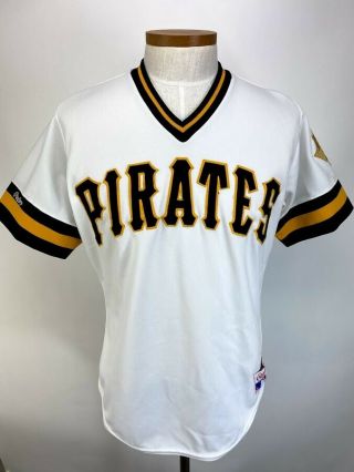 Vintage 80s Pittsburgh Pirates Rawlings Jersey Made In Usa Size 40