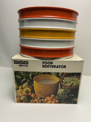 Vintage Sigg Dorrex Swissmade Sigg Food Dehydrator No.  1780 With 7 Trays Read