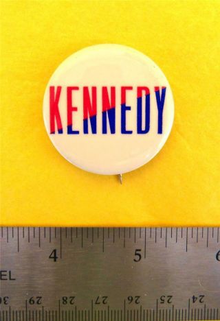 Robert F.  Kennedy - - 1968 Classic Campaign Button Pin - - Rwb Logo - -