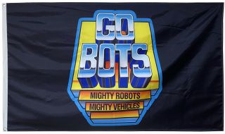 Gobots Transformers Mighty Robots Flag 3x5ft Black 3x5ft Banner Us Shipper