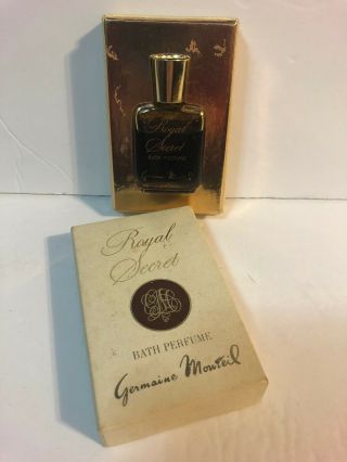Germaine Monteil Royal Secret Luxury Perfume Bath Oil 1/2 Fl.  Oz.  Box Vintage