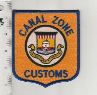 Us Police Patch Panama Canal Zone Panama Canal Zone Customs