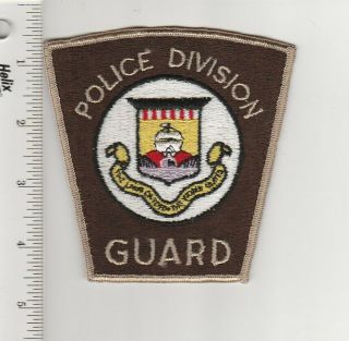 Us Police Patch Panama Canal Zone Police Division Guard Old One