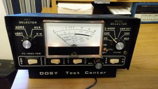 Vintage Dosy Tc - 4002 - Psw 4,  000 Watt Swr/mod/watt Meter With Antenna Switch