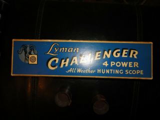 Vintage Lyman Rifle Scope Challenger 4 X Scope