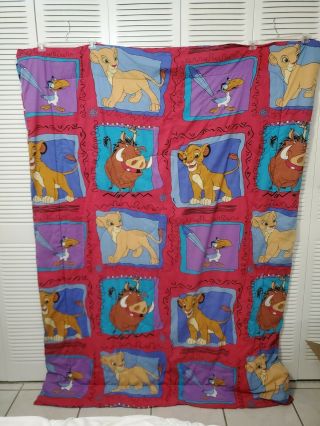 Vintage Disney Lion King Comforter Twin Size Reversible