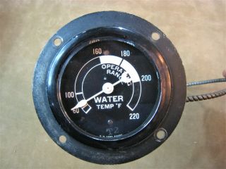 Vintage Stewart Warner No.  410337 Crescent Moon Water Temp Temperature Gauge