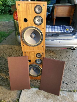 Vintage Marantz Speakers Model He123 3way System 12 " 5 " 3 "