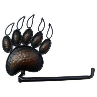 Black Bear Paw Toilet Paper Tp Holder Cute Grizzly Claw Lodge Cabin Rustic Decor