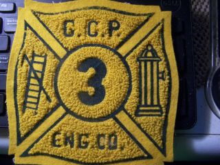 Rare York City Fire Department (fdny) Eng.  3 - 6 1/4 X6 1/4