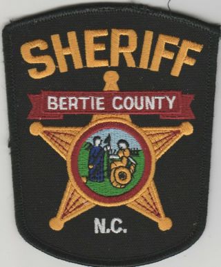 Bertie County,  North Carolina Sheriff Patch Nc Uniform Take - Off