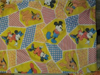 Rare Vintage 4 Piece Twin Mickey Mouse And Friends Sheet Set