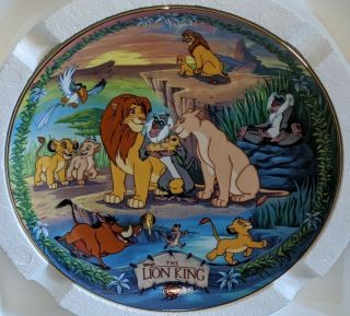 Disney’s The Lion King " Circle Of Life " Bradford Exchange Musical Plate