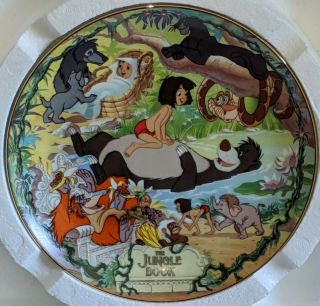 Disney’s " The Jungle Book " Bradford Exchange Musical Plate