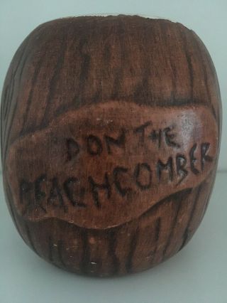 Don The Beachcomber Coconut Tiki Mug Vintage Ceramics