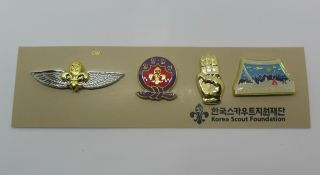 2023 World Jamboree / Korea Scout Association Official Pin Badge Set / 2019
