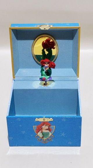 Disney Parks Princess Ariel Little Mermaid Jewelry Music Box Under The Sea 1988