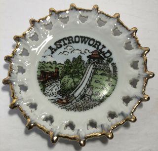 Vintage Houston Texas Astroworld Closed Amusement Park Souvenir Collector Plate