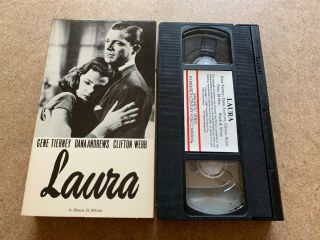 Vintage Laura Black & White Vhs Video Tape