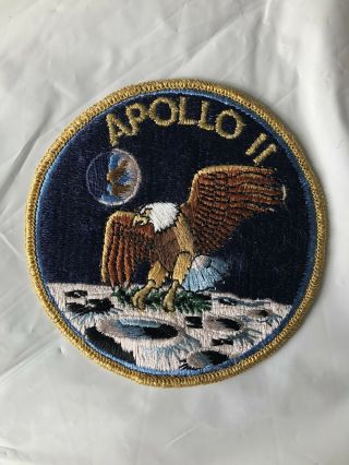 Vintage Apollo 11 Mission Nasa Patch,  Astronauts,  Eagle