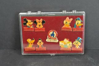 1986 Vintage Disney World 15th Anniv.  Coca - Cola Pins - Mickey Goofy Fab 5 Cast?