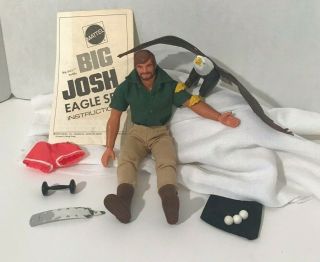 Vintage 70s Mattel Big Jim Big Josh Eagle Set And Misc