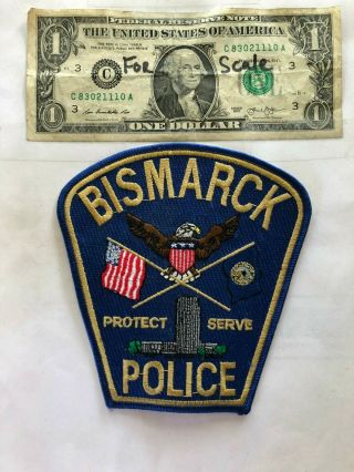 Bismarck North Dakota Police Patch Un - Sewn In Great Shape