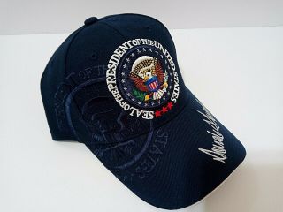 MAGA 45th President Donald Trump Seal Make America Great Again Hat Navy Blue 2