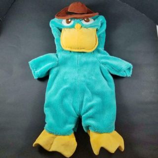 Disney Parks Duffy Bear Perry The Platypus Costume Agent P Outfit 17 " Plush Rare