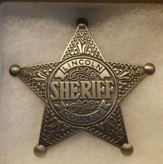 Lincoln County Mexico Sheriff Badge,  old west,  Pat Garrett,  Billy the Kid 3