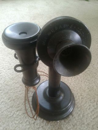 Vintage S.  H.  Couch Company Candlestick Phone Telephone