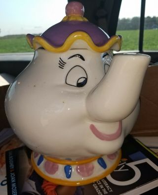 Mrs.  Potts Beauty And The Beast Ceramic Cookie Jar Treasure Craft Disney