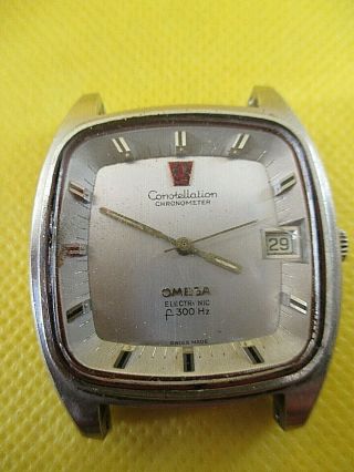Vintage Omega Constellation Electronic Chronometer F300hz For Repair Or Parts