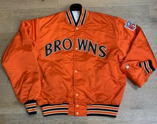 Vintage 1980s Cleveland Browns Starter Pro Line Satin Men 