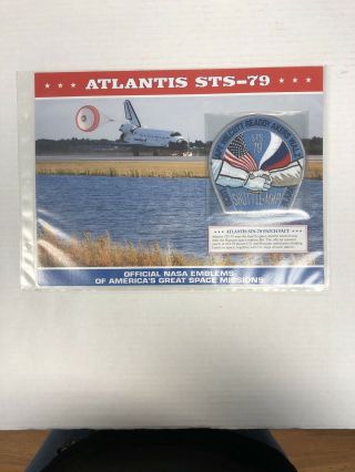 Willabee & Ward Official Nasa Emblems Space Missions Atlantis Sts - 79
