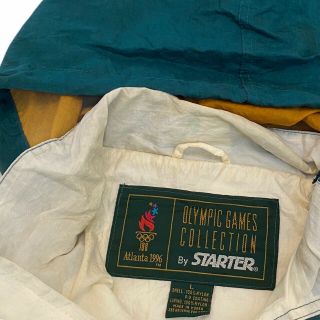 Vintage 1996 Atlanta Olympic Games World Flags Starter Jacket.  XL 2