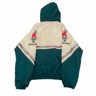 Vintage 1996 Atlanta Olympic Games World Flags Starter Jacket.  XL 3
