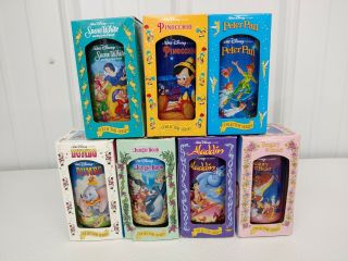 7 Boxed Burger King 1994 Walt Disney Classic Collector Series - 7 Plastic Cups