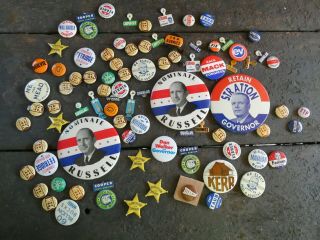 85 Vintage Chicago,  Illinois Political Buttons 1940 - 1960s,
