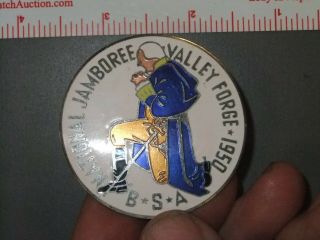 Boy Scout National Jamboree 1950 Neckerchief Slide 7915ii