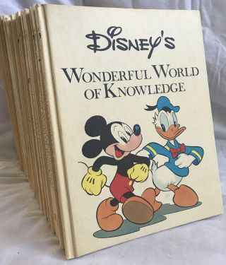 Vintage Disney’s Wonderful World Of Knowledge 1971,  1973 Books Set 4 - 19,  Index
