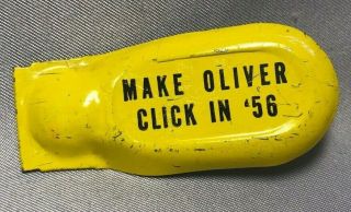 1956 Oliver Farm Equipment Tractor Tin Litho Toy Clicker Vintage Advertising