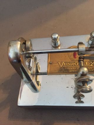 Vintage Vibroplex Bug Deluxe Telegraph Key 3