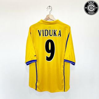 2000/02 Viduka Leeds United Vintage Nike Cl Away Football Shirt (xl) Australia