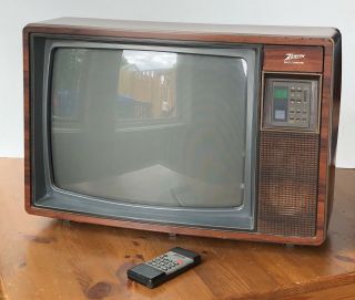 Vintage 1986 Zenith Space Command 19  Tv Model Sc1911w Retro Gaming