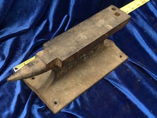 Vintage Pound Railroad Track Anvil Blacksmith Knife Gun Maker Jewelers Tool 3